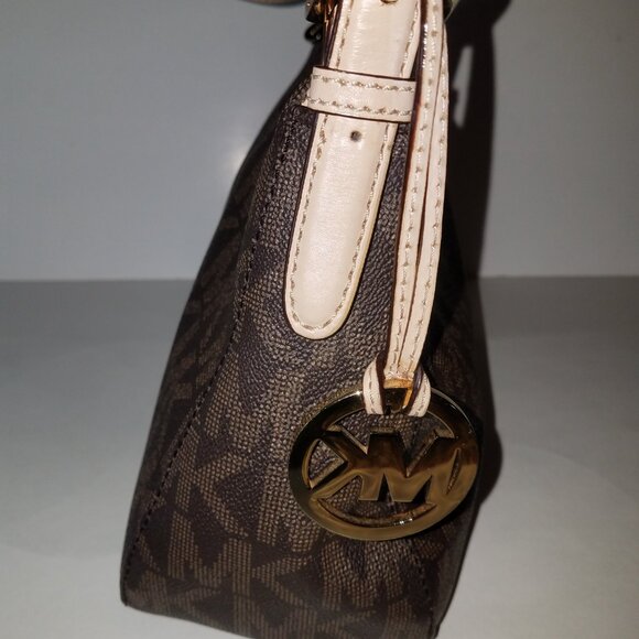 Michael Kors Brown Leather Shoulder Bag - Picture 5 of 15